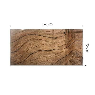 Pravokotna steklena mizna plošča Stišen gozdni motiv