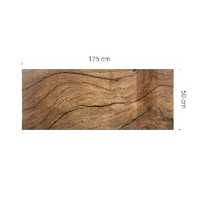 Pravokotna steklena mizna plošča Stišen gozdni motiv