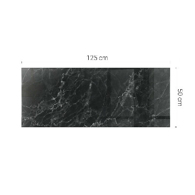 Pravokotna steklena mizna plošča z natisom Marmor z nežnimi žilami