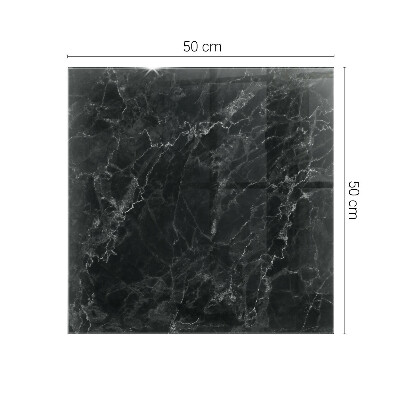 Pravokotna steklena mizna plošča z natisom Marmor z nežnimi žilami