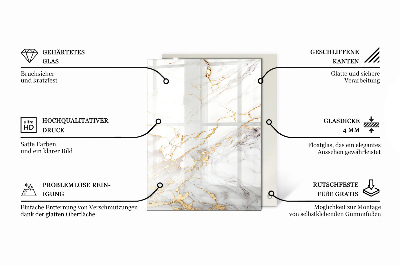 Dekorativna steklena mizna plošča z natisom Les v harmoniji s smolo