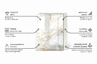 Dekorativna steklena mizna plošča z natisom Motiv kamnite teksture