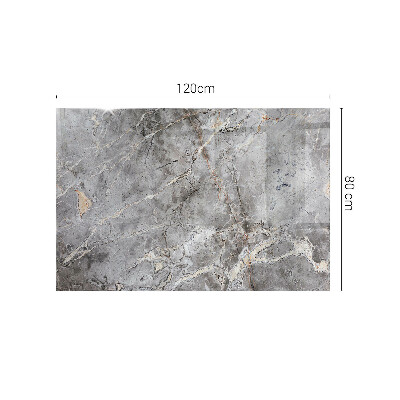 Pravokotna steklena mizna plošča Stišen marmorni vzorec