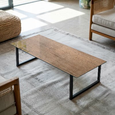 Dekorativna steklena mizna plošča z natisom Čar naravnega lesa