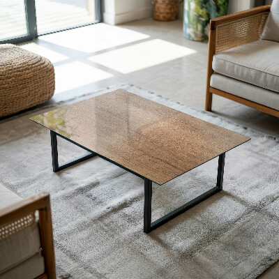 Dekorativna steklena mizna plošča z natisom Čar naravnega lesa