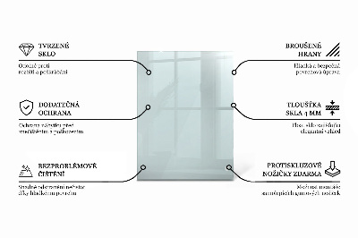 Pravokotna steklena mizna plošča prozorna