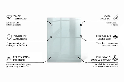 Pravokotna steklena mizna plošča prozorna
