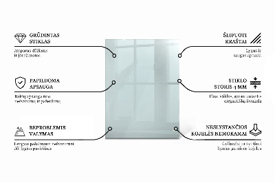 Pravokotna steklena mizna plošča prozorna