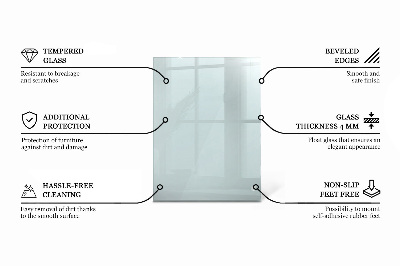 Pravokotna steklena mizna plošča prozorna