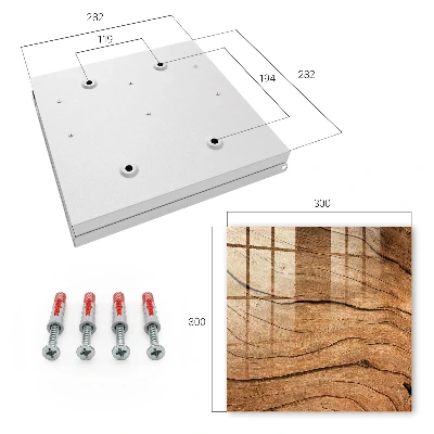 Omarica za ključe Lesena tekstura