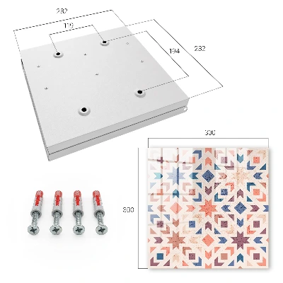 Škatla za ključe Geometrijski vzorec