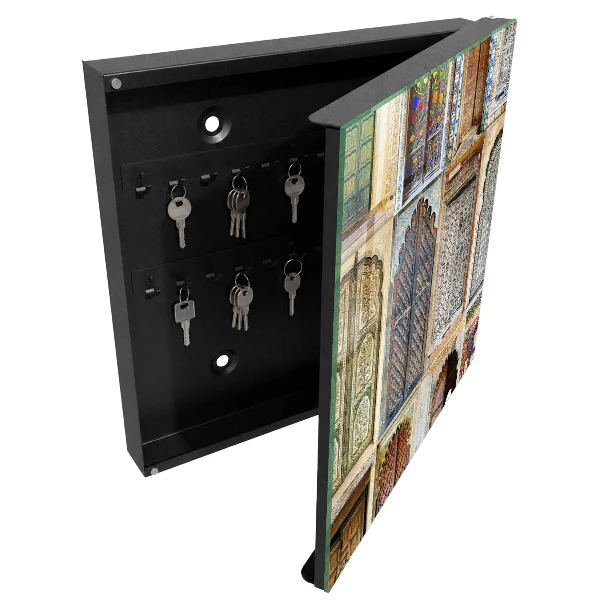 Škatla za ključe z motivom barvitih oken