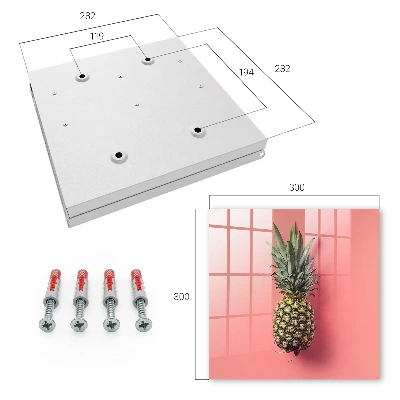 Škatla za ključe Eksotični ananas