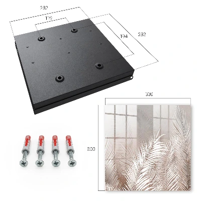 Škatla za ključe z motivom listov elegance