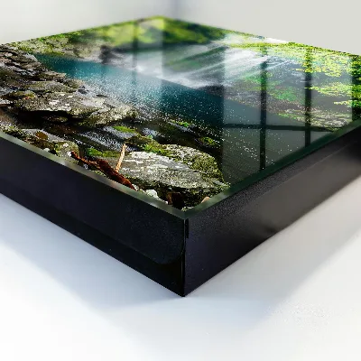 Škatla za ključe z motivom naravnega slapa