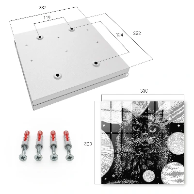 Škatla za ključe Vesoljska mačka