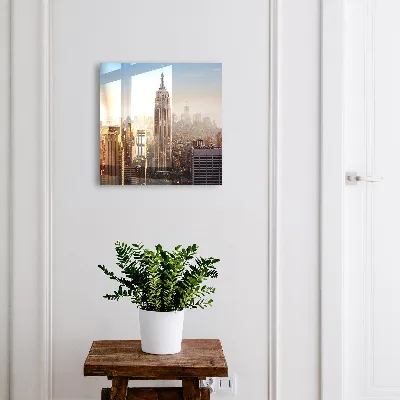 Omarica za ključe z motivom Mesto zjutraj