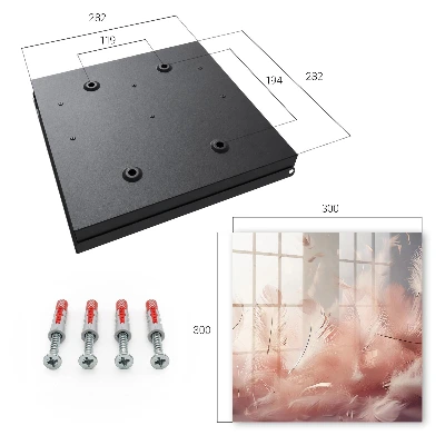 Škatla za ključe z motivom pastelnega perja