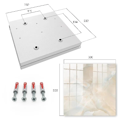Škatla za ključe v kremni barvi