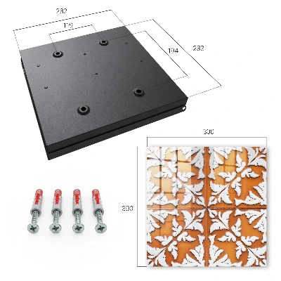 Škatla za ključe Rastlinski motiv