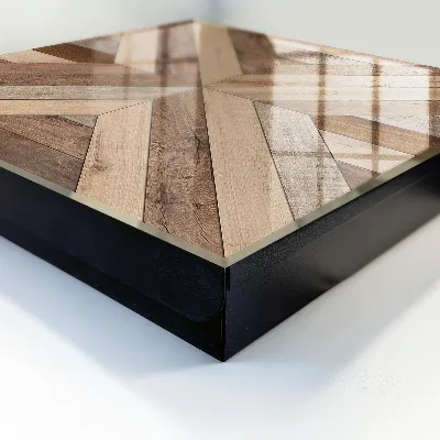 Škatla za ključe Lesena geometrija