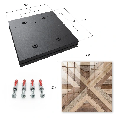 Škatla za ključe Lesena geometrija
