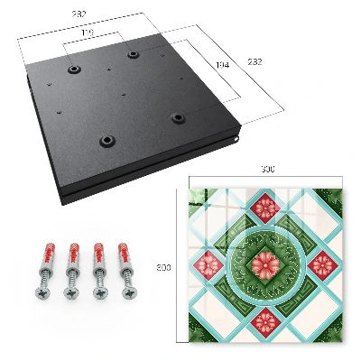 Škatla za ključe Cvetlična geometrija