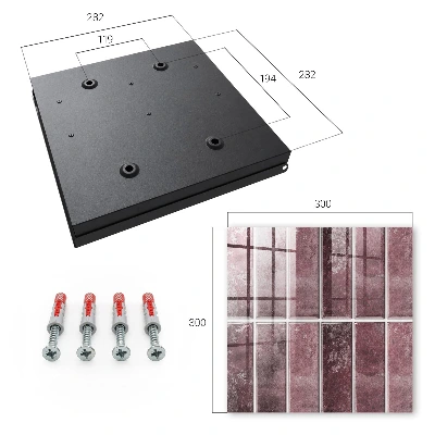 Omarica za ključe z motivom bordo ploščic