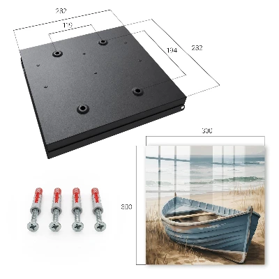 Omarica za ključe Čoln na plaži