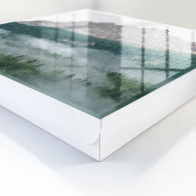 Škatla za ključe z motivom gorske panorame