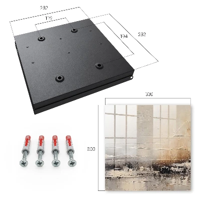 Škatla za ključe Abstraktno slikarstvo krajine