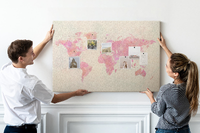 Plutovinasta tabla Zemljevid svetovnega akvarela