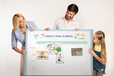 Plošča iz plute Načrt zdravega obroka