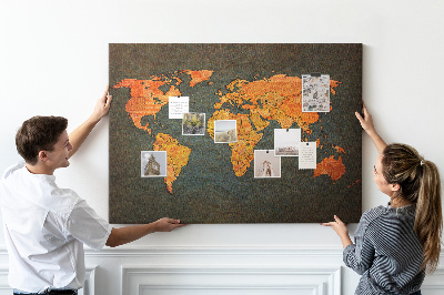 Plošča iz plute Zemljevid sveta