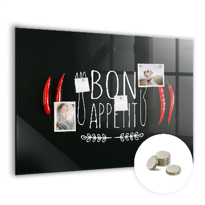 Magnetna tabla za risanje Napis bon appetit