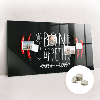 Magnetna tabla za risanje Napis bon appetit