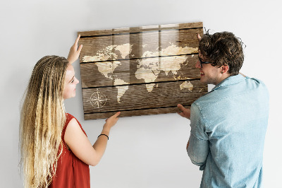 Magnetna tabla za decu Tabla zemljevid sveta