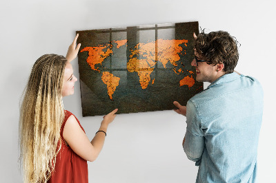 Magnetna tabla za decu Zemljevid sveta