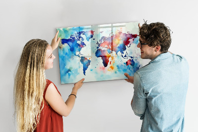 Magnetna tabla za decu Poslikan zemljevid