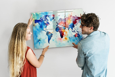 Magnetna tabla za decu Poslikan zemljevid