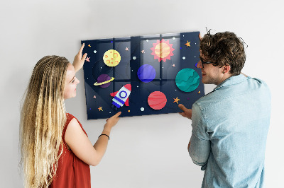 Magnetna tabla za magnete Otroški kozmos