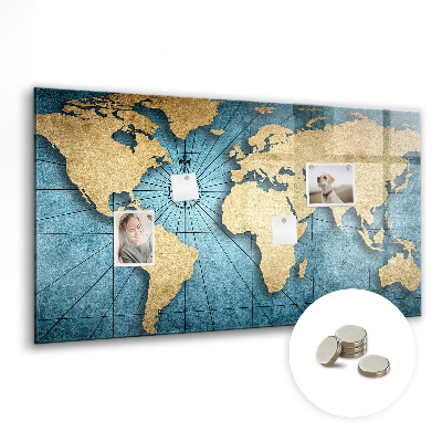 Magnetna tabla za decu 3D zemljevid sveta
