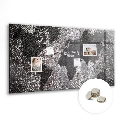 Magnetna tabla za decu Betonski zemljevid sveta