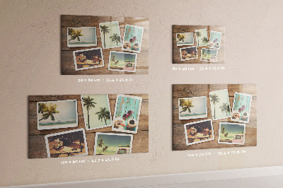 Magnetna tabla za zid Polaroid fotografije