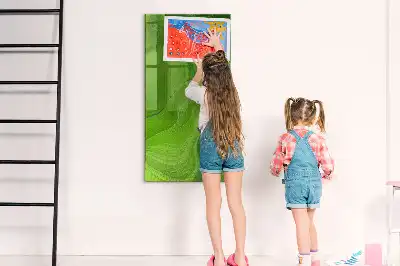 Magnetna tabla za pisanje z motivom abstrakcije valov