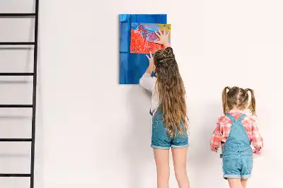 Magnetna tabla za pisanje z motivom ptičjih peres