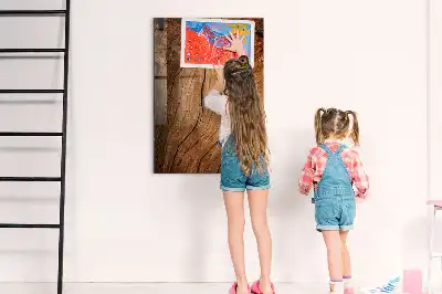 Magnetna tabla za pisanje starinski leseni okvir