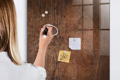 Magnetna tabla za pisanje temen les