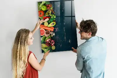 Tabla piši-briši v obliki veganske mize