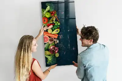 Tabla piši-briši v obliki veganske mize